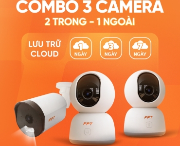 Combo 3 Camera (2 Trong - 1 Ngoài)