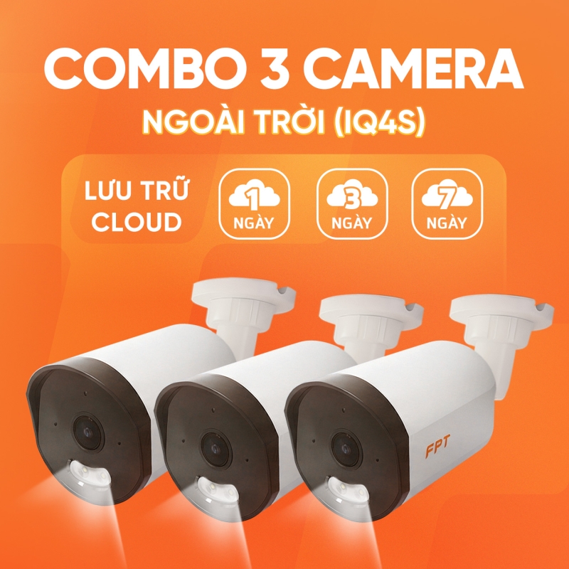 Combo 3 Camera Ngoài Trời